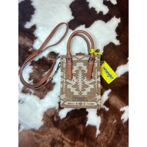 Wrangler Aztec Print Mini Tote Crossbody Bag